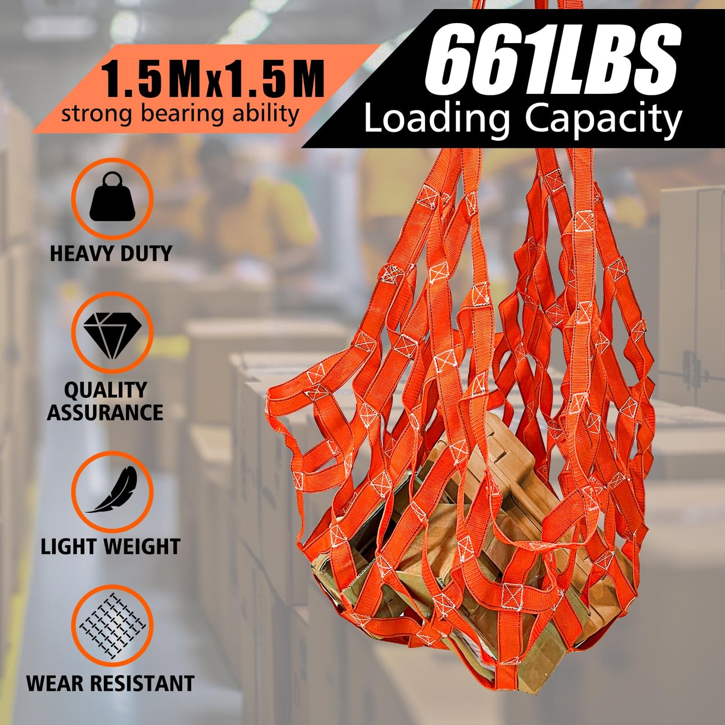 Cargo Lifting Net Straps 1M*1M