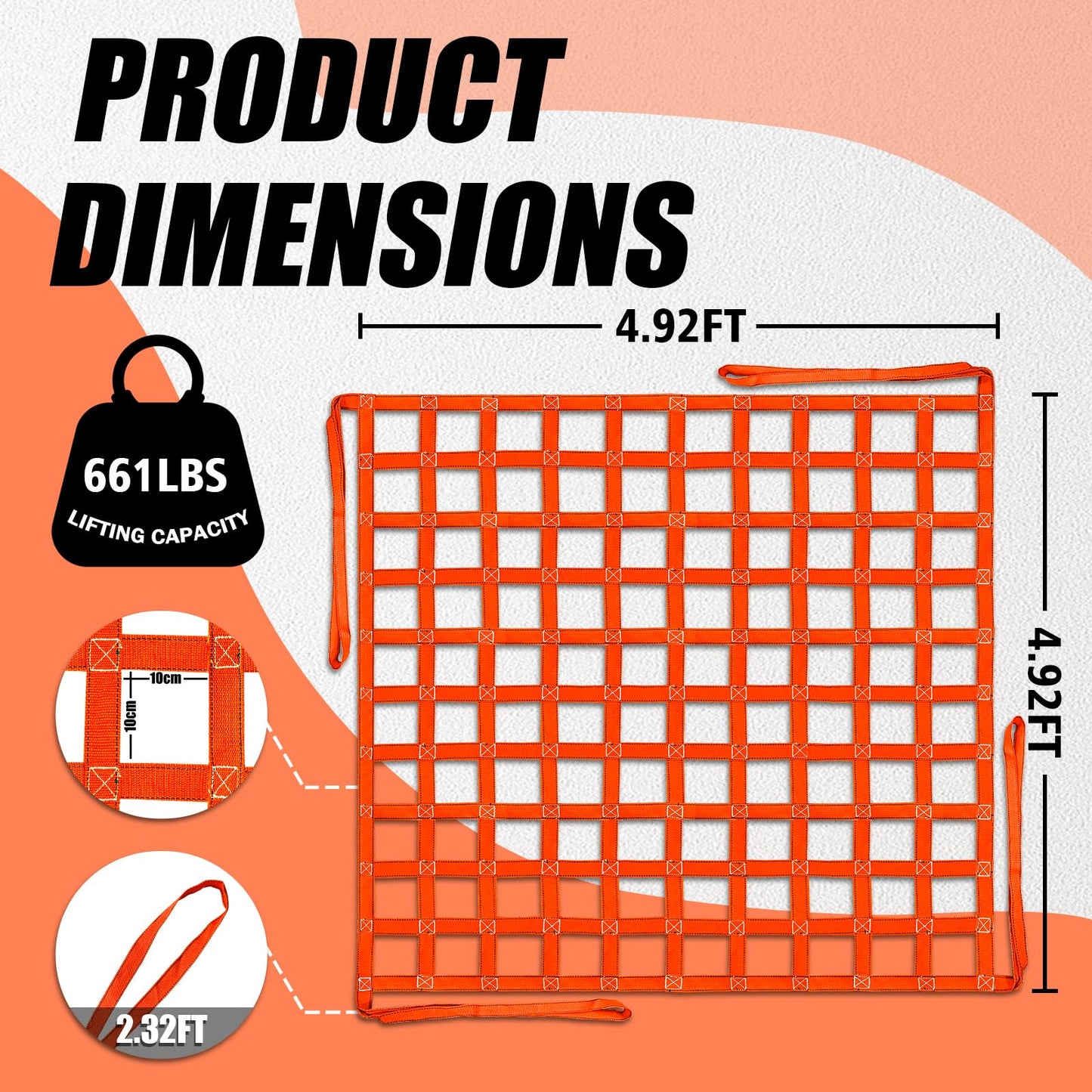 Cargo Lifting Net Straps 1M*1M