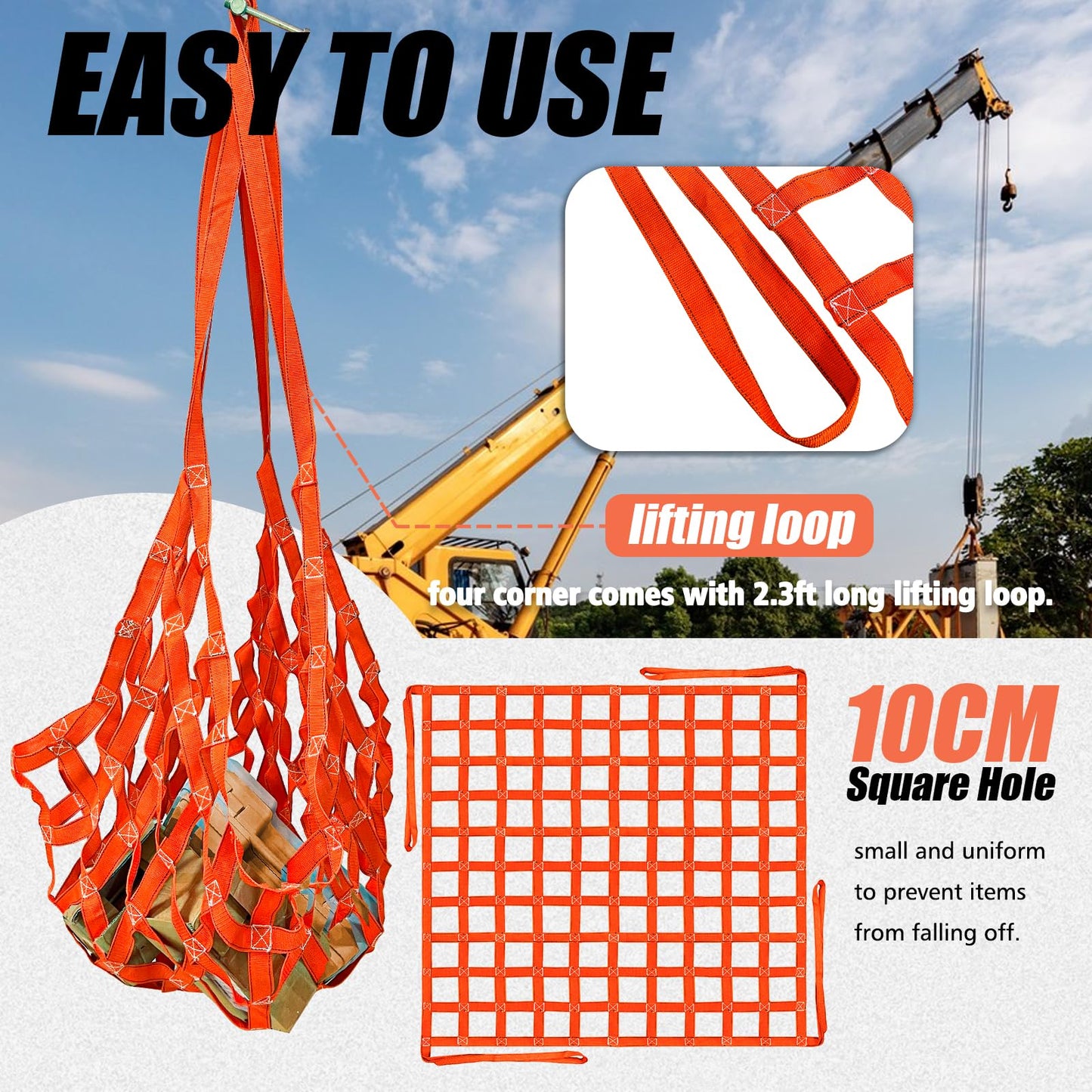 Cargo Lifting Net Straps 1M*1M
