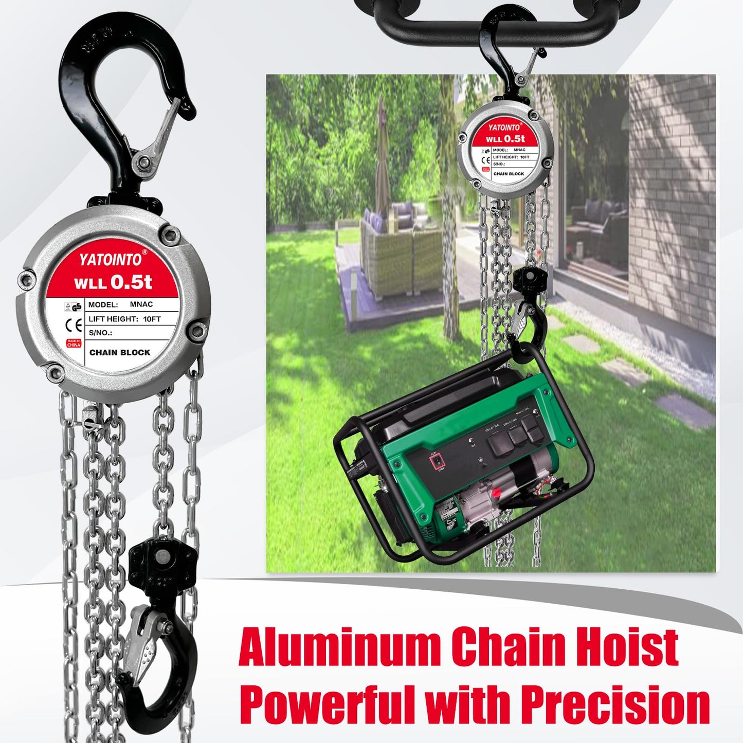 Aluminum Manual Chain Hoist