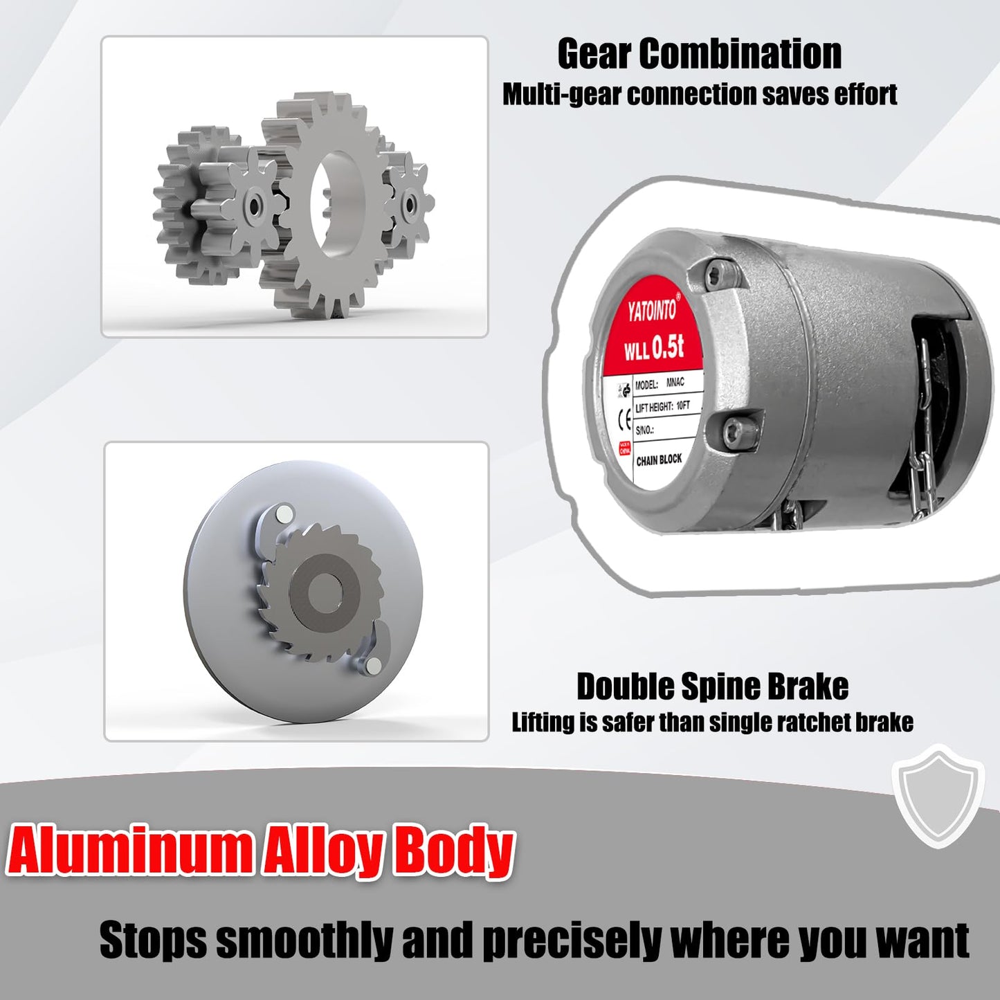 Aluminum Manual Chain Hoist