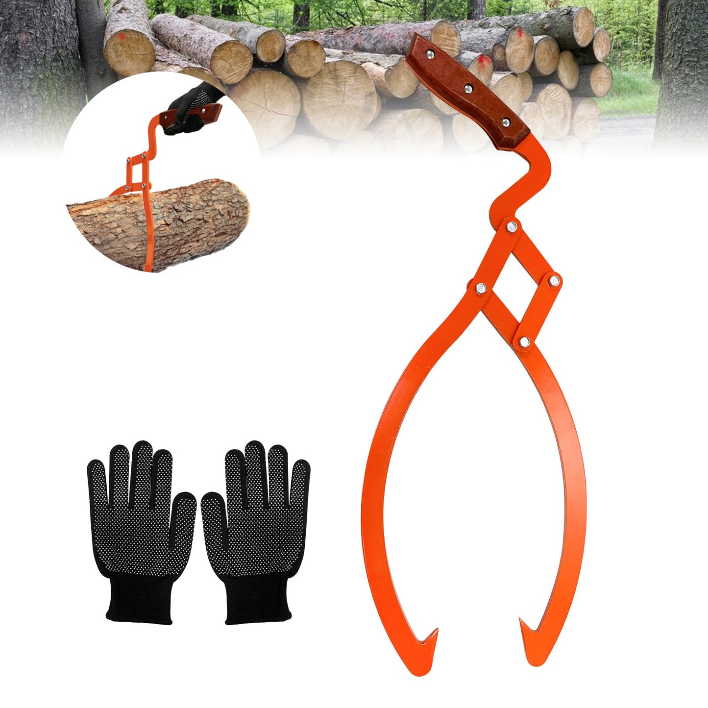 Log Tongs Grabber 20"