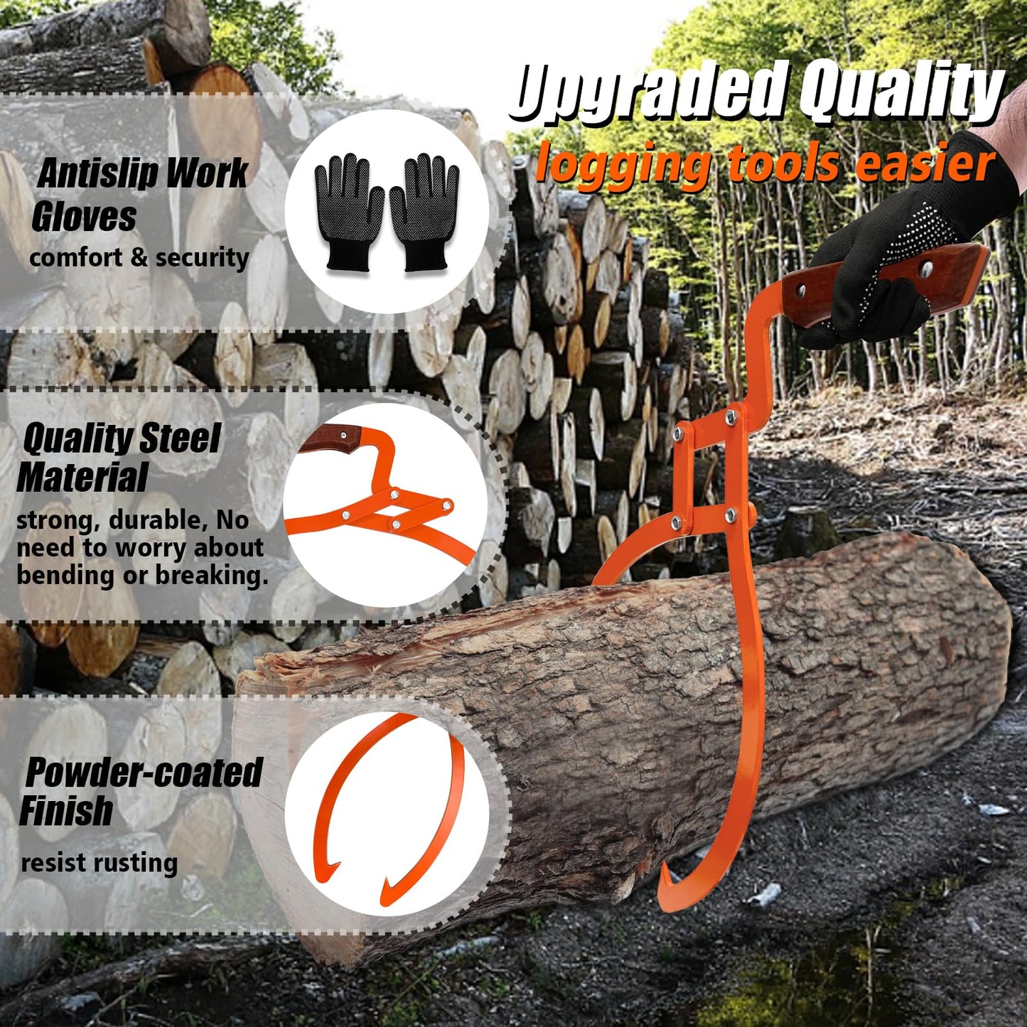 Log Tongs Grabber 20"