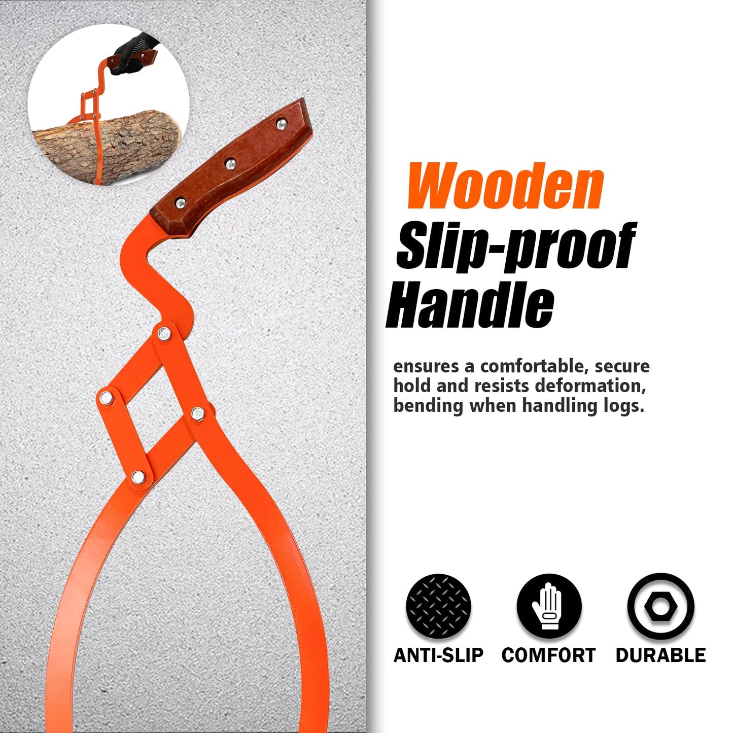 Log Tongs Grabber 20"