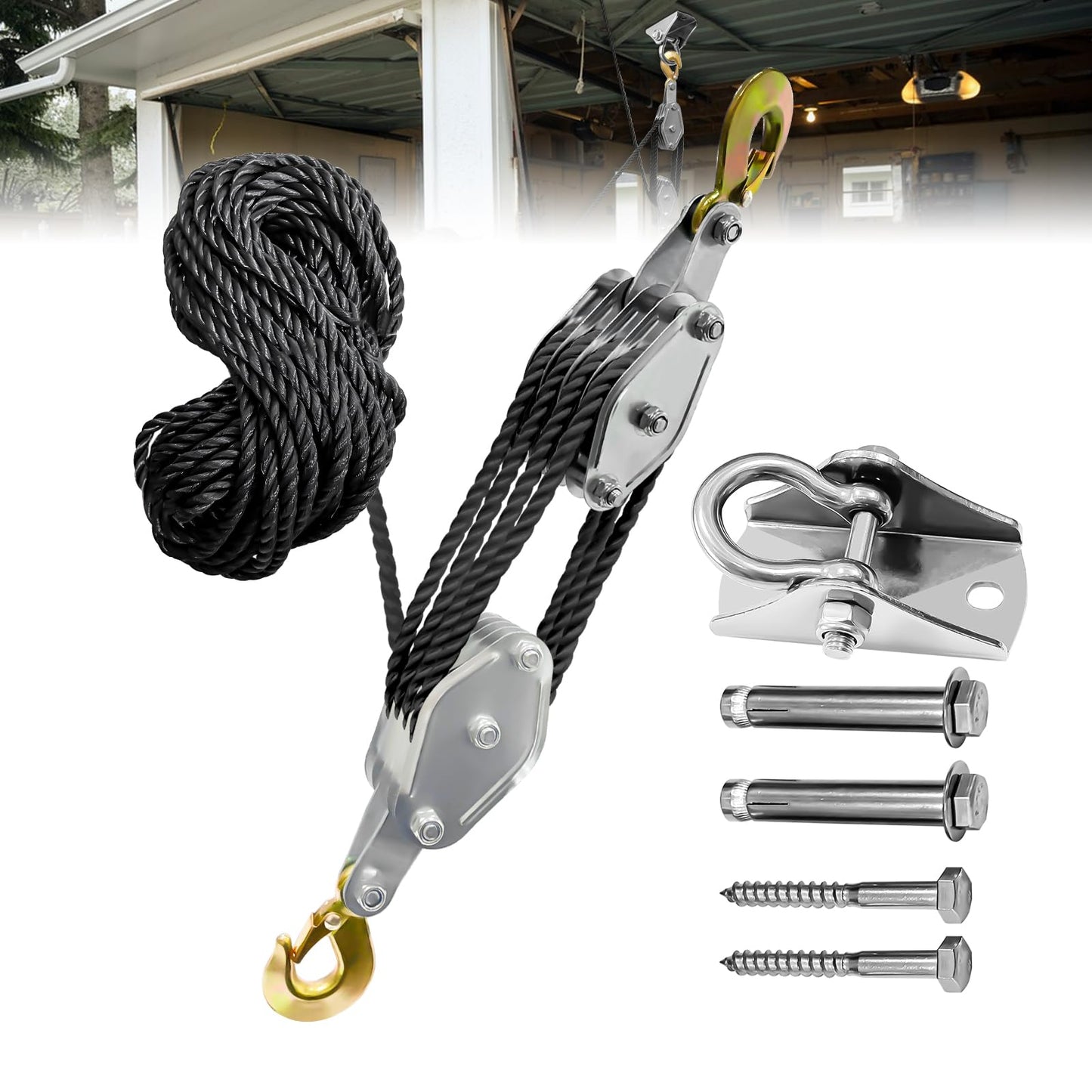 Rope Hoist Pulley System