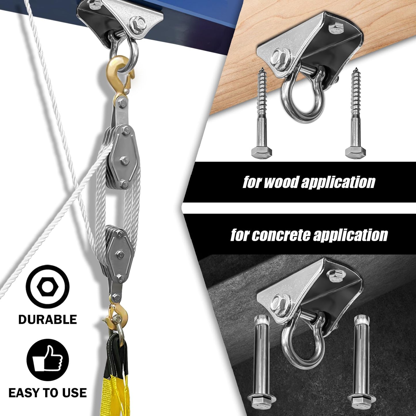 Rope Hoist Pulley System