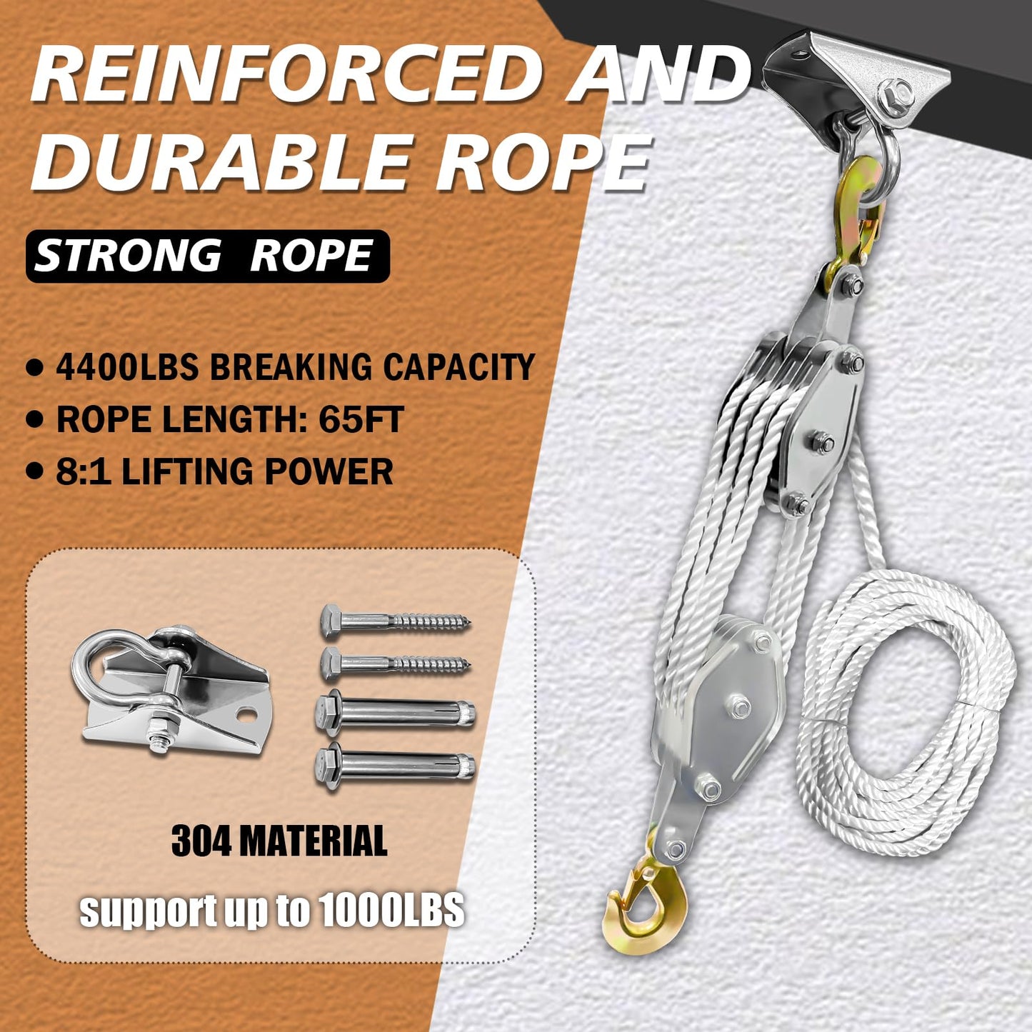 Rope Hoist Pulley System