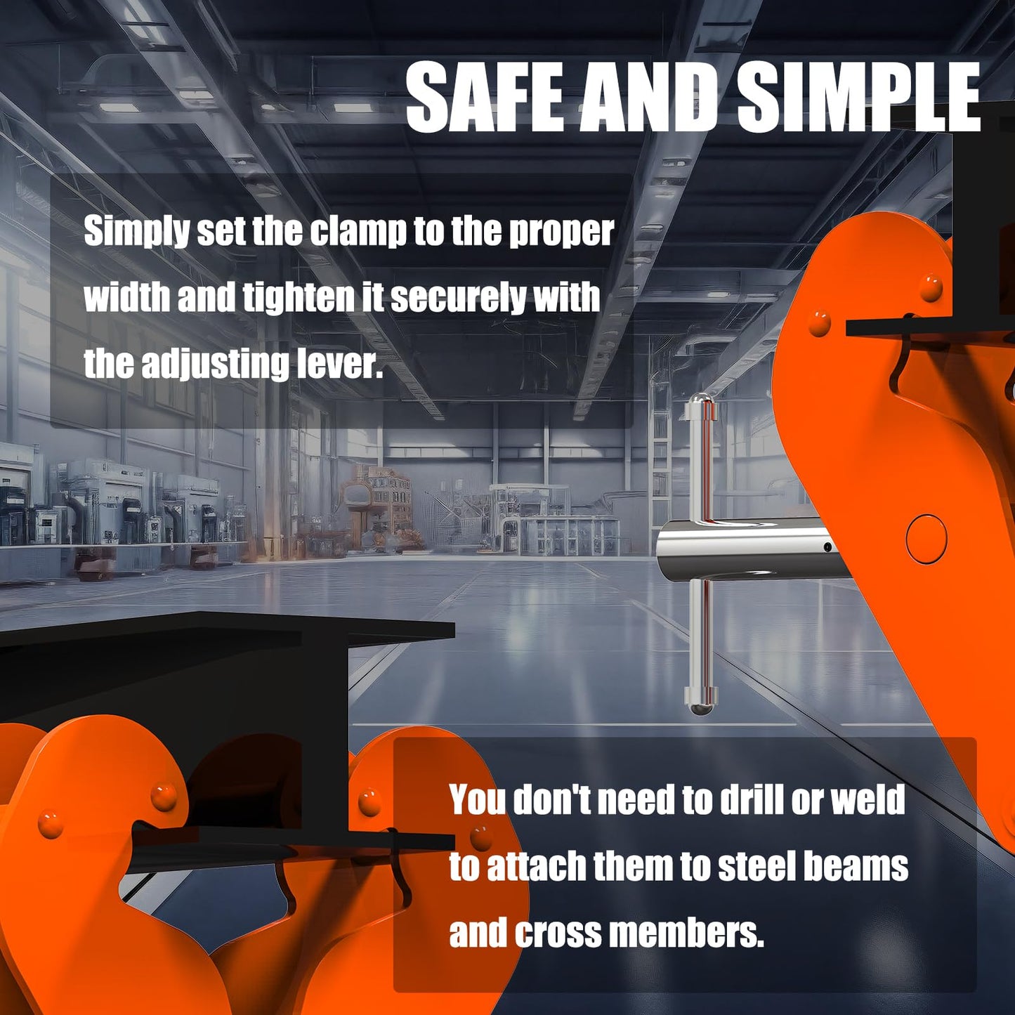 Vertical Beam Clamp 3T