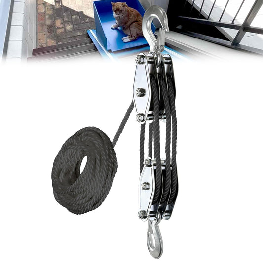 Hoist Pulley System 3 wheels