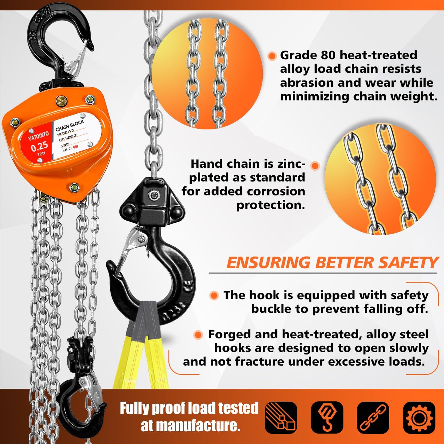 Hand Chain Hoist 1/4 Ton