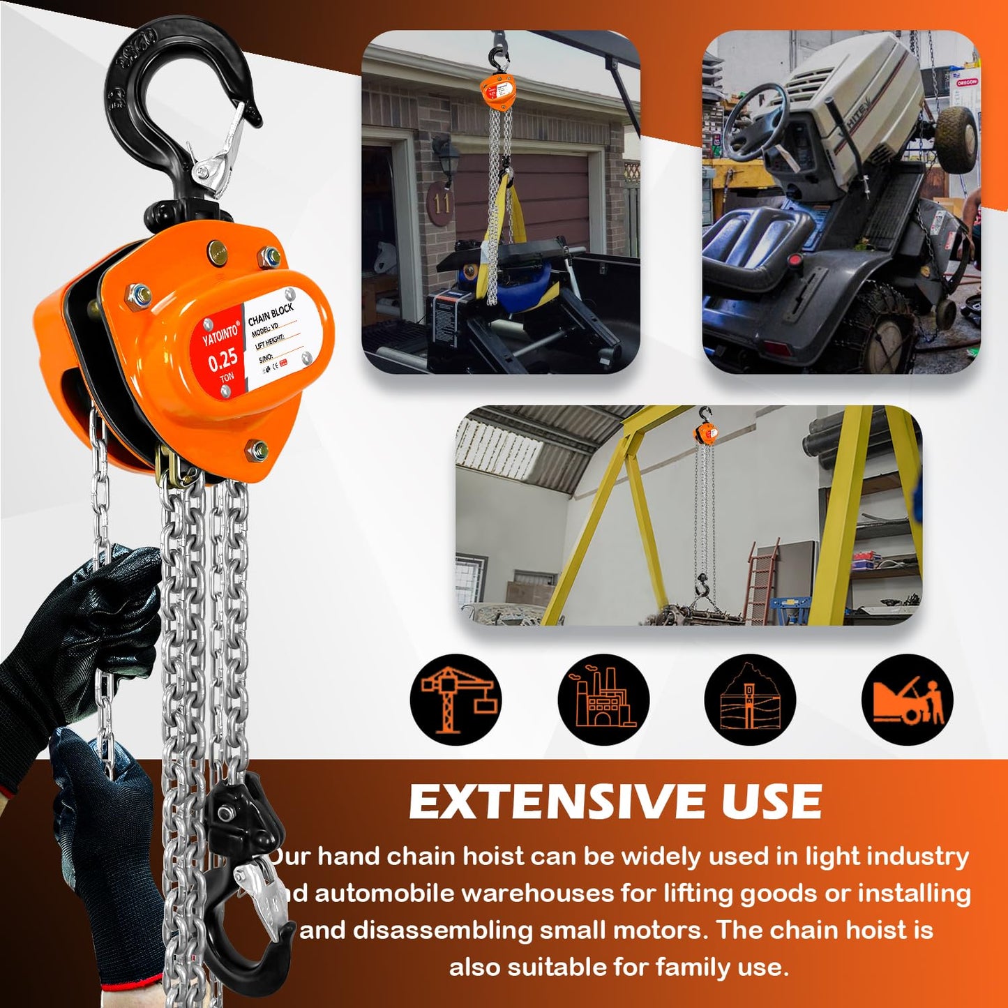 Hand Chain Hoist 1/4 Ton
