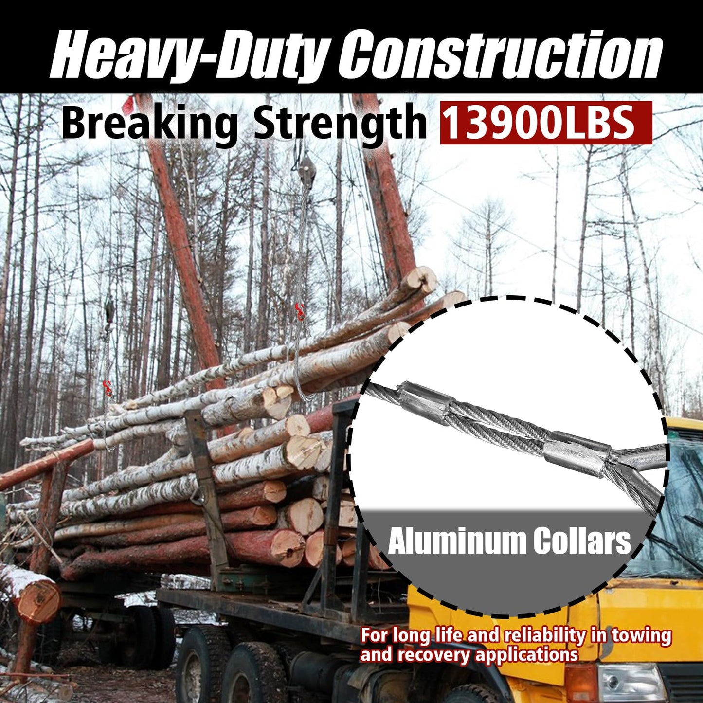 Steel Winch Cable 6.3T