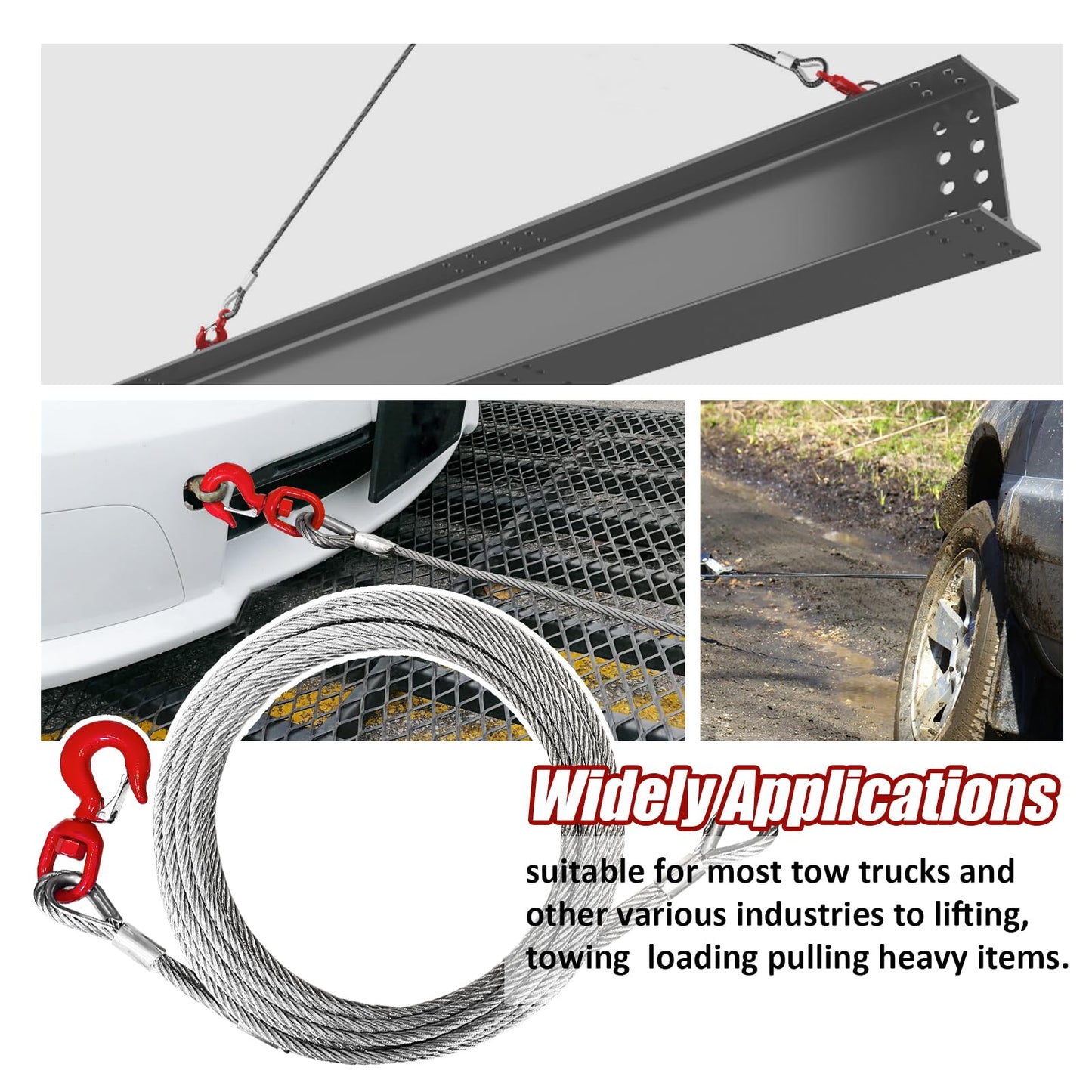 Steel Winch Cable 6.3T