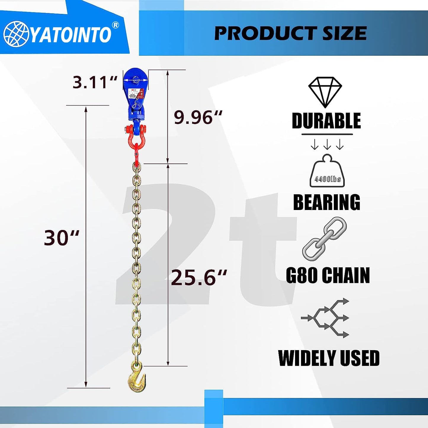 Snatch Block with Chain
