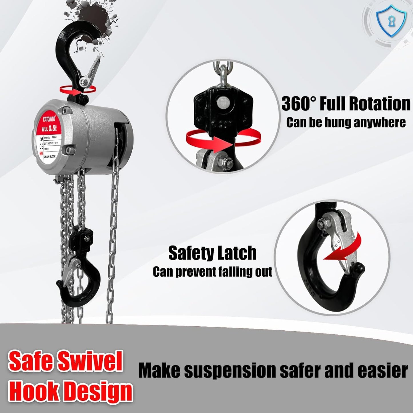 Aluminum Manual Chain Hoist