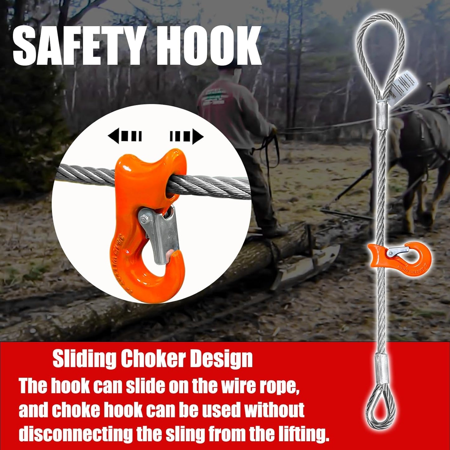 Single Leg Wire Rope Sling
