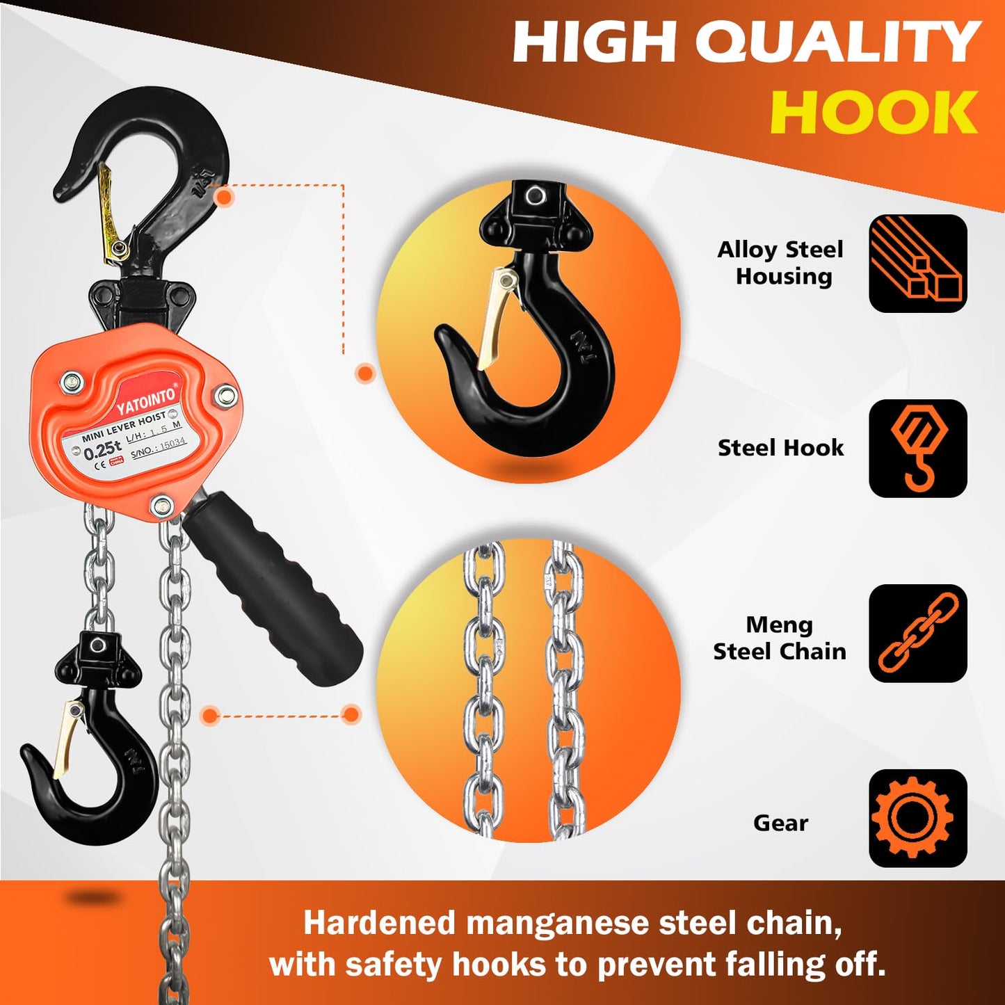 Mini Lever Block 0.25T 3M