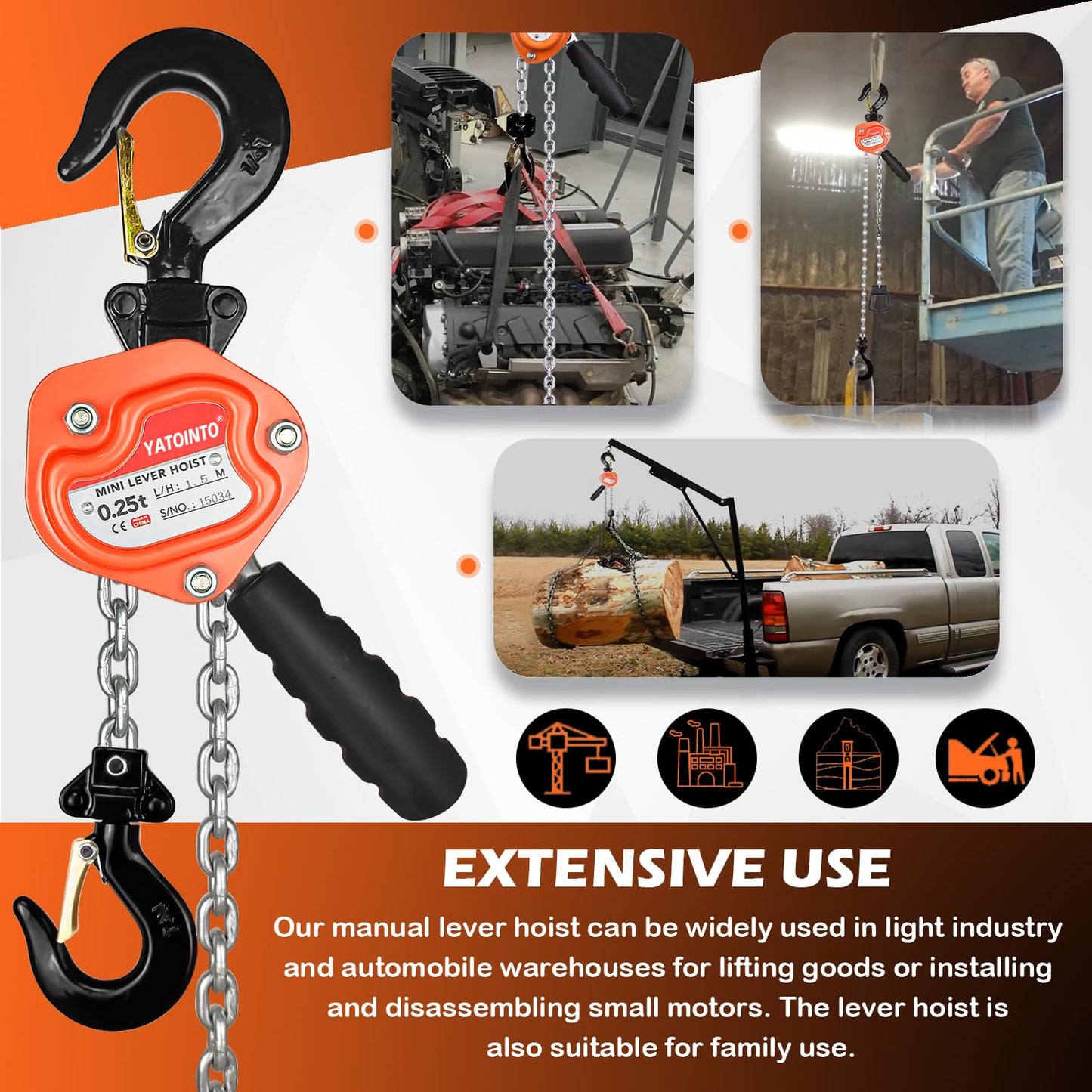 Mini Lever Block 0.25T 3M