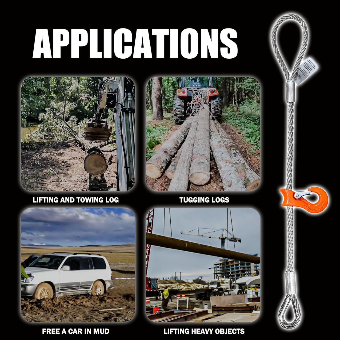 Single Leg Wire Rope Sling