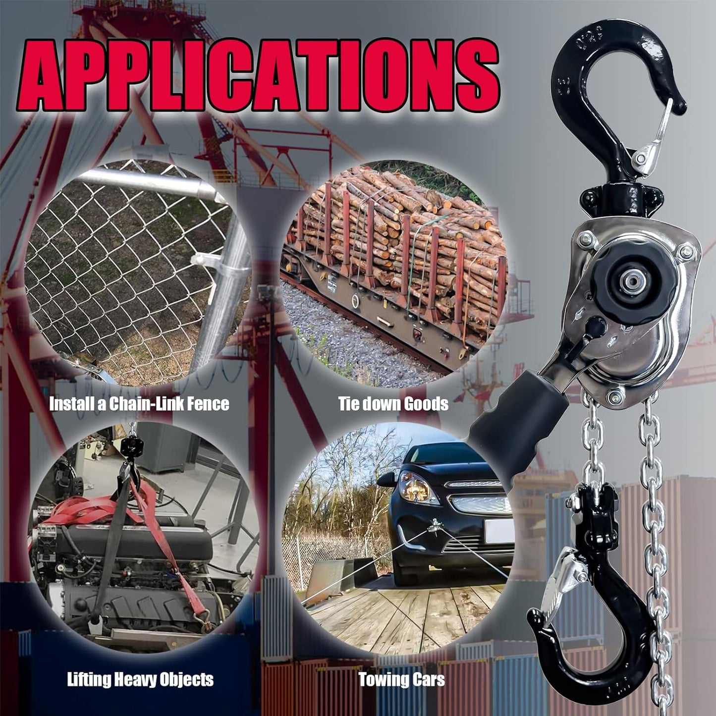 Chrome Mini Lever Hoist