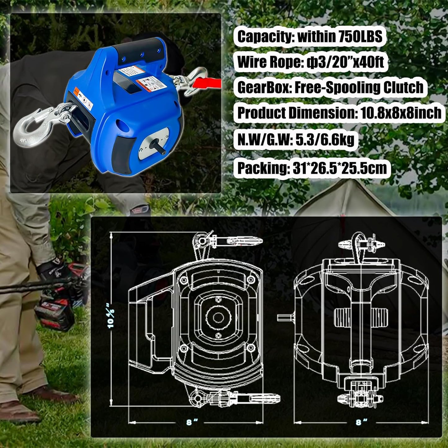 Portable Drill Winch