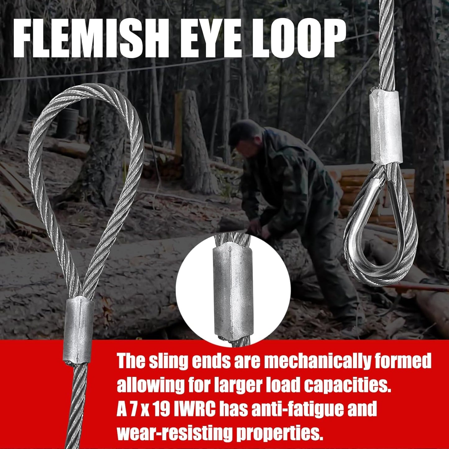 Single Leg Wire Rope Sling