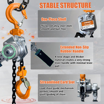 Mini Lever Chain Hoist 1/4 Ton