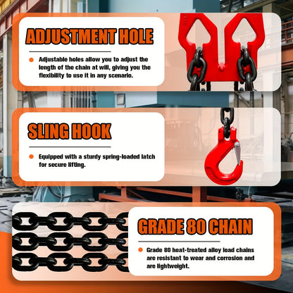 10FT Adjustable Chain Sling