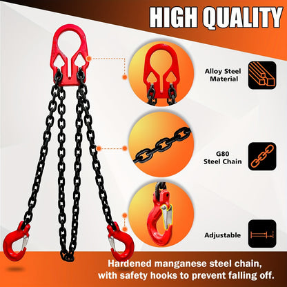 10FT Adjustable Chain Sling